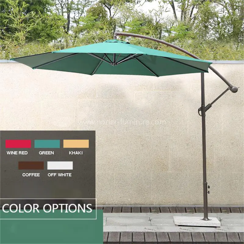 All-iron brushed banana panlabas na parasol