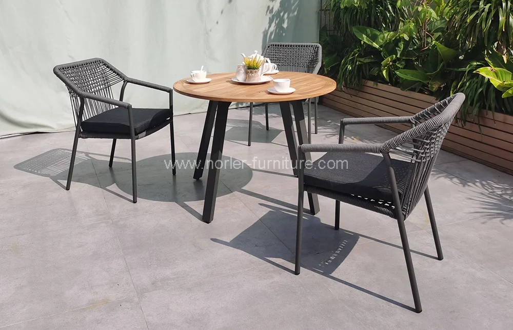 Outdoor Patio 6 Seater Teak Wood Dining Set