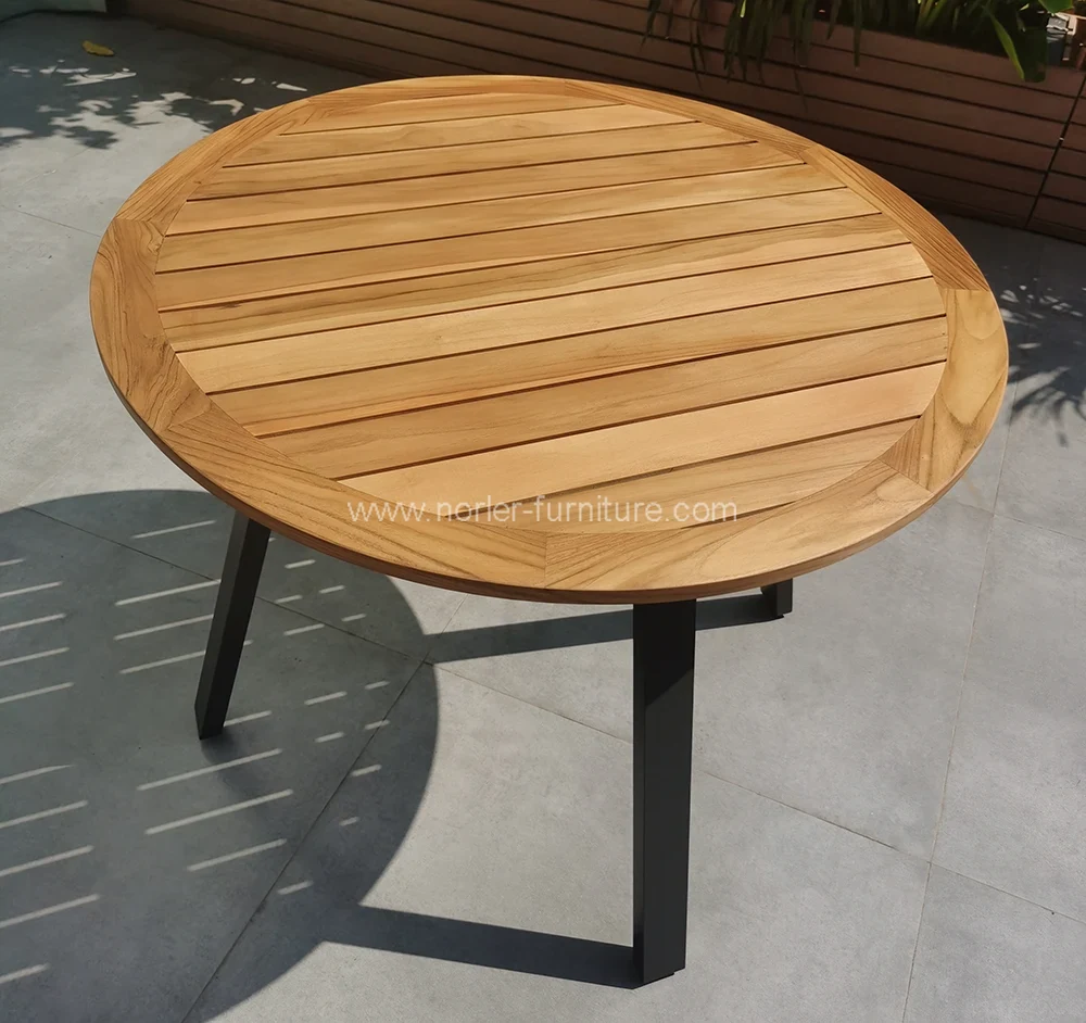 Outdoor Patio 6 Seater Teak Wood Dining Set