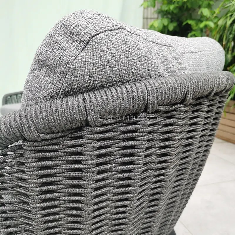 Outdoor Balcony Hand-Woven Rope Table And Chairs