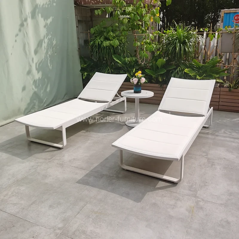 Panlabas na Muwebles Aluminum Sun Lounger