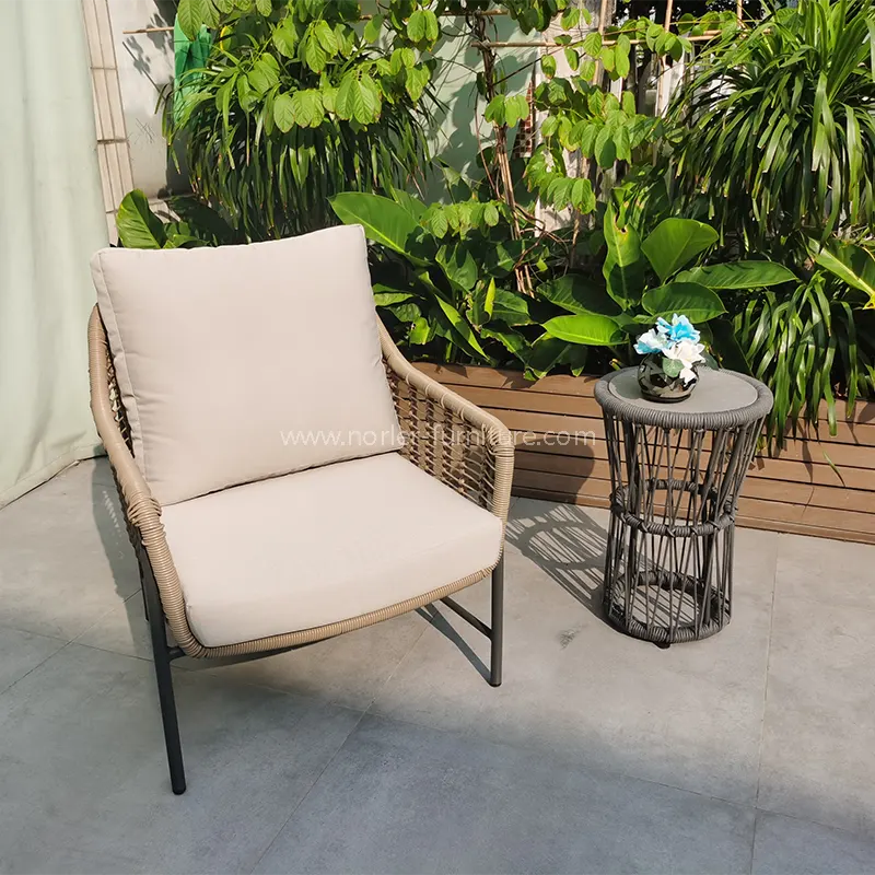 Panlabas na Pe Rattan Garden Balkonahe at Tagapangulo