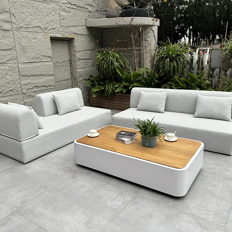 Panlabas na hindi tinatagusan ng tubig na nakamamanghang tela sofa set